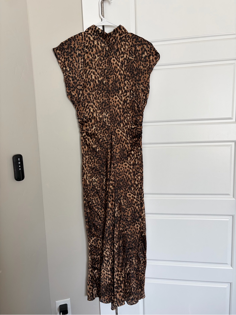 Mango Leopard-Print Maxi Dress in Brown